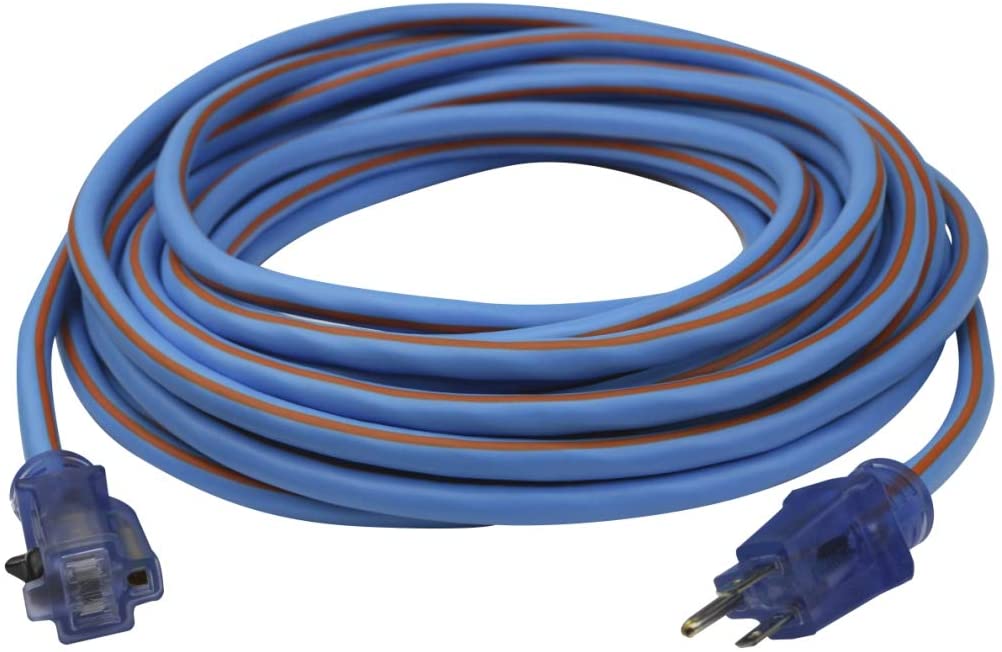 PRIME Arctic Blue AllWeather Extension Cord 14/3 50 Ft Contractor