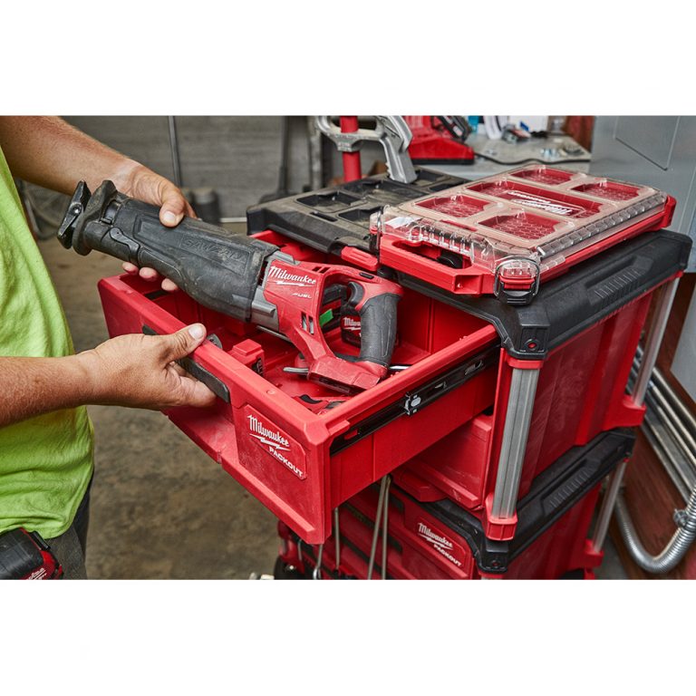 MILWAUKEE PACKOUT 3-DRAWER Tool Box w/ Locking Security Bar & Organization Divid | Contractor 