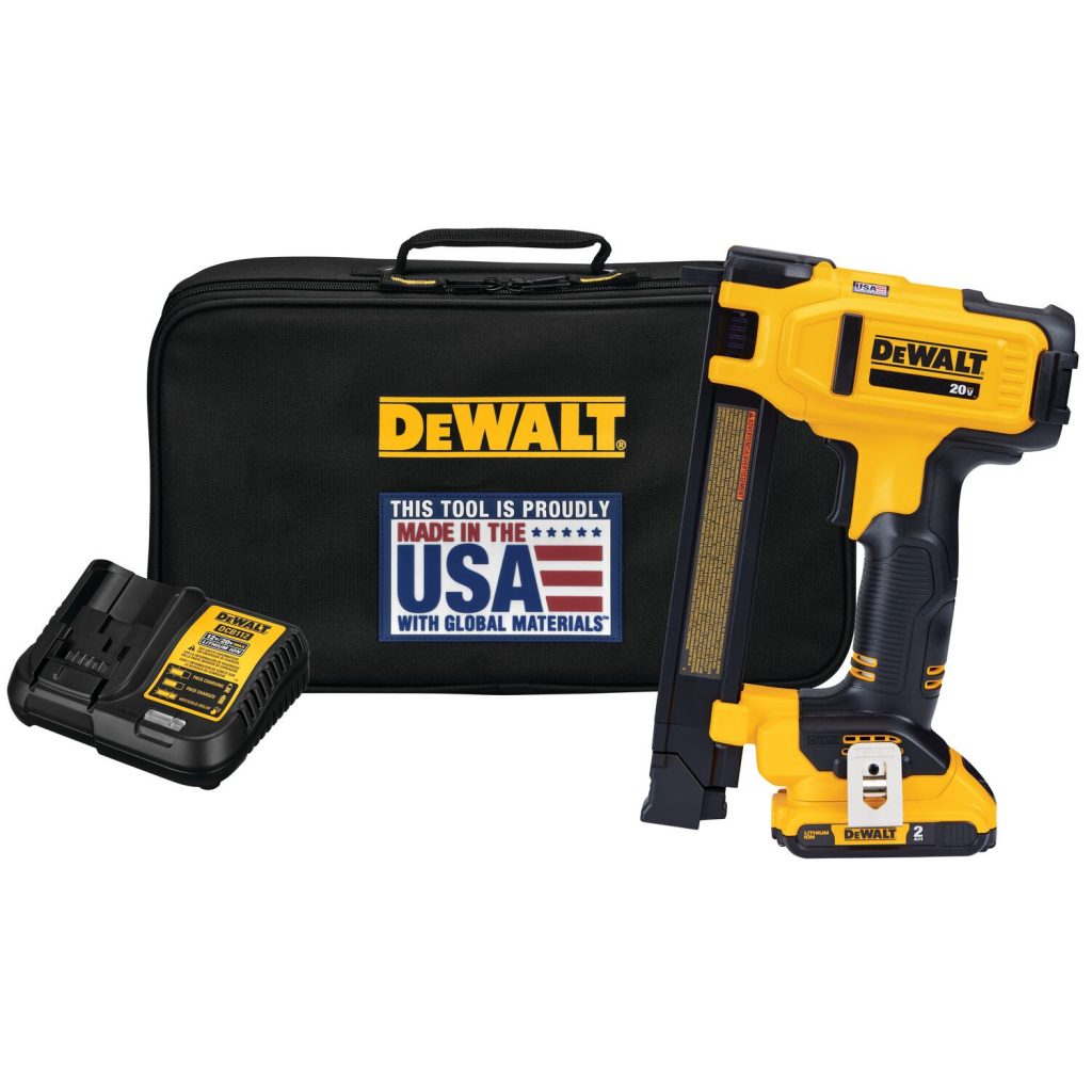 DEWALT 20V Brushless Electrical Wire Stapler Kit w/12.0AH Battery and
