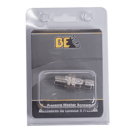 BE Pressure Washer Quick Coupler M x 1/4" MPT Contractor Cave Tools