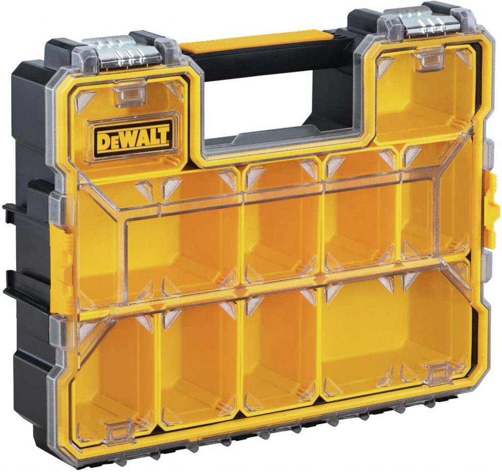 DEWALT 20 Compartment Pro Organizer with Seal - Contractor Cave Tools