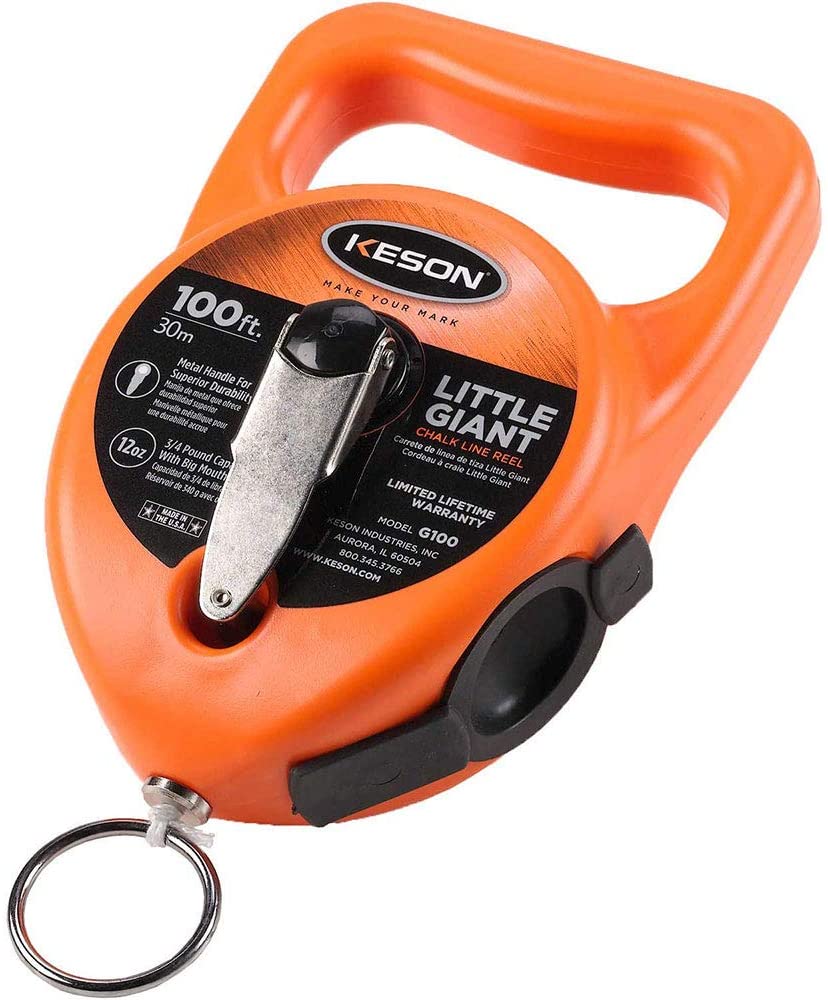 KESON Chalk Line 100' Little Giant Contractor Cave Tools