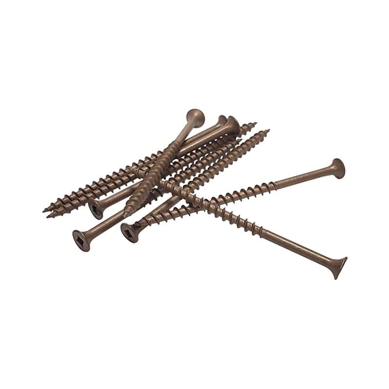 Brown Deck Screws 10 X 3 Box 1200 Contractor Cave Tools