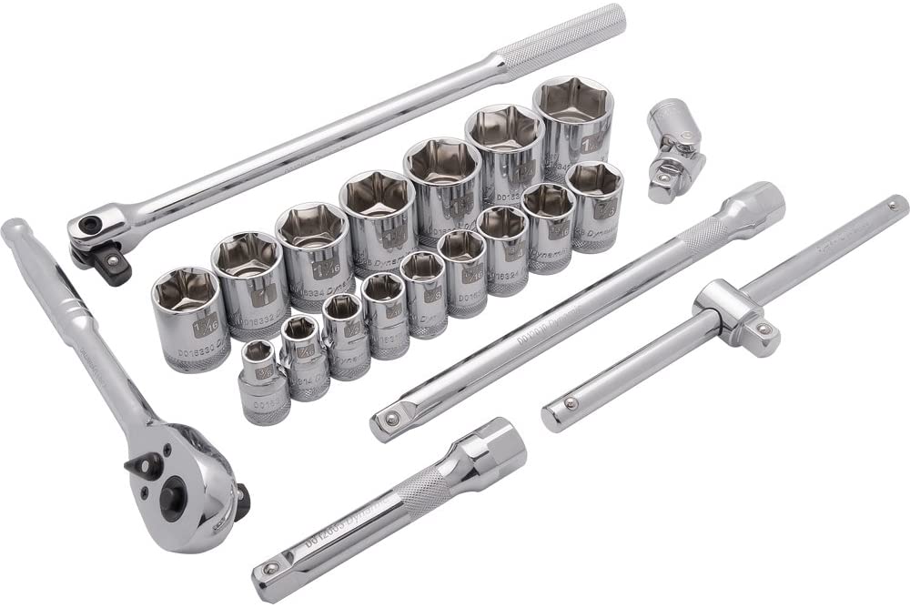 DYNAMIC Socket Set 6 Point 1/2