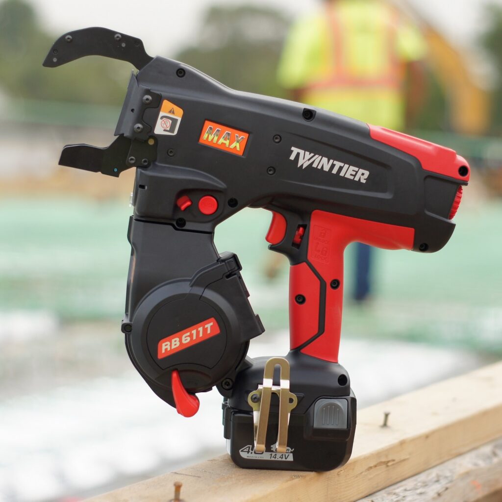 MAX TWINTIER® Rebar Tying Tool up to 9 x 10 With 19 GA Wire