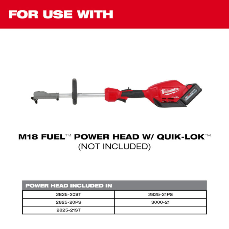MILWAUKEE M18 FUEL™ QUIKLOK™ Rubber Broom Attachment Contractor Cave