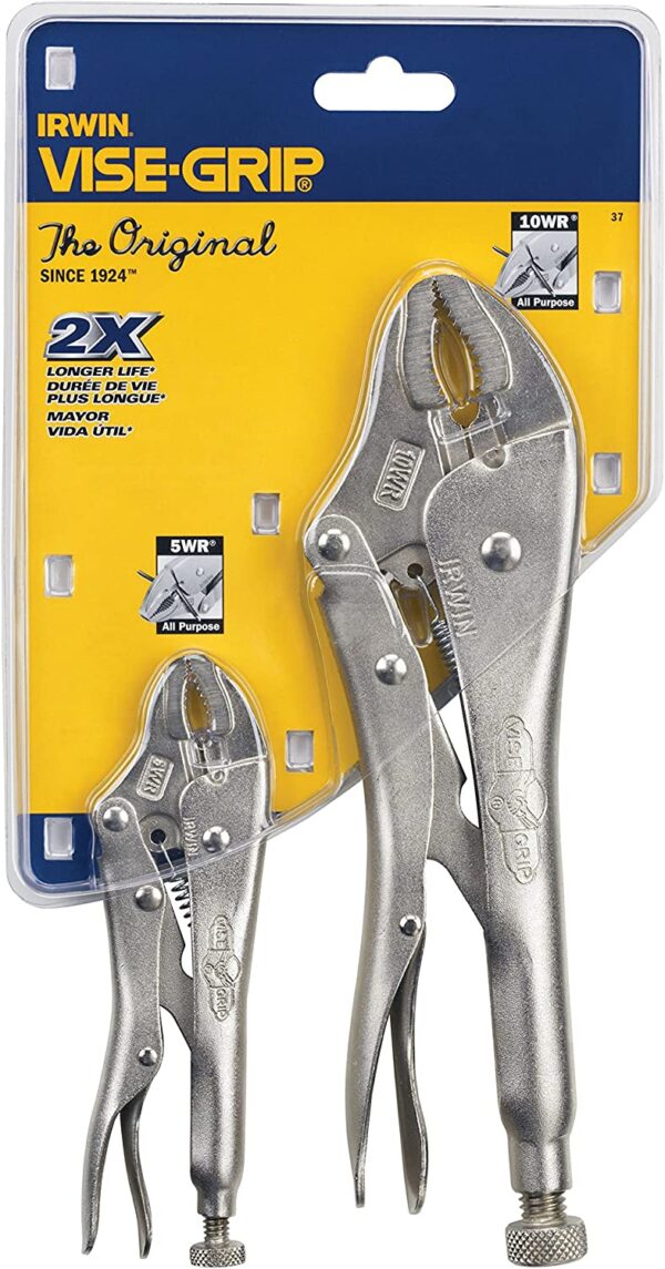 IRWIN 2pc. Vise Grip Set 10WR & 5WR - Contractor Cave Tools