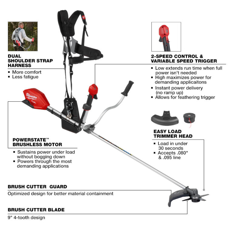 MILWAUKEE M18 FUEL™ Brush Cutter - Contractor Cave Tools