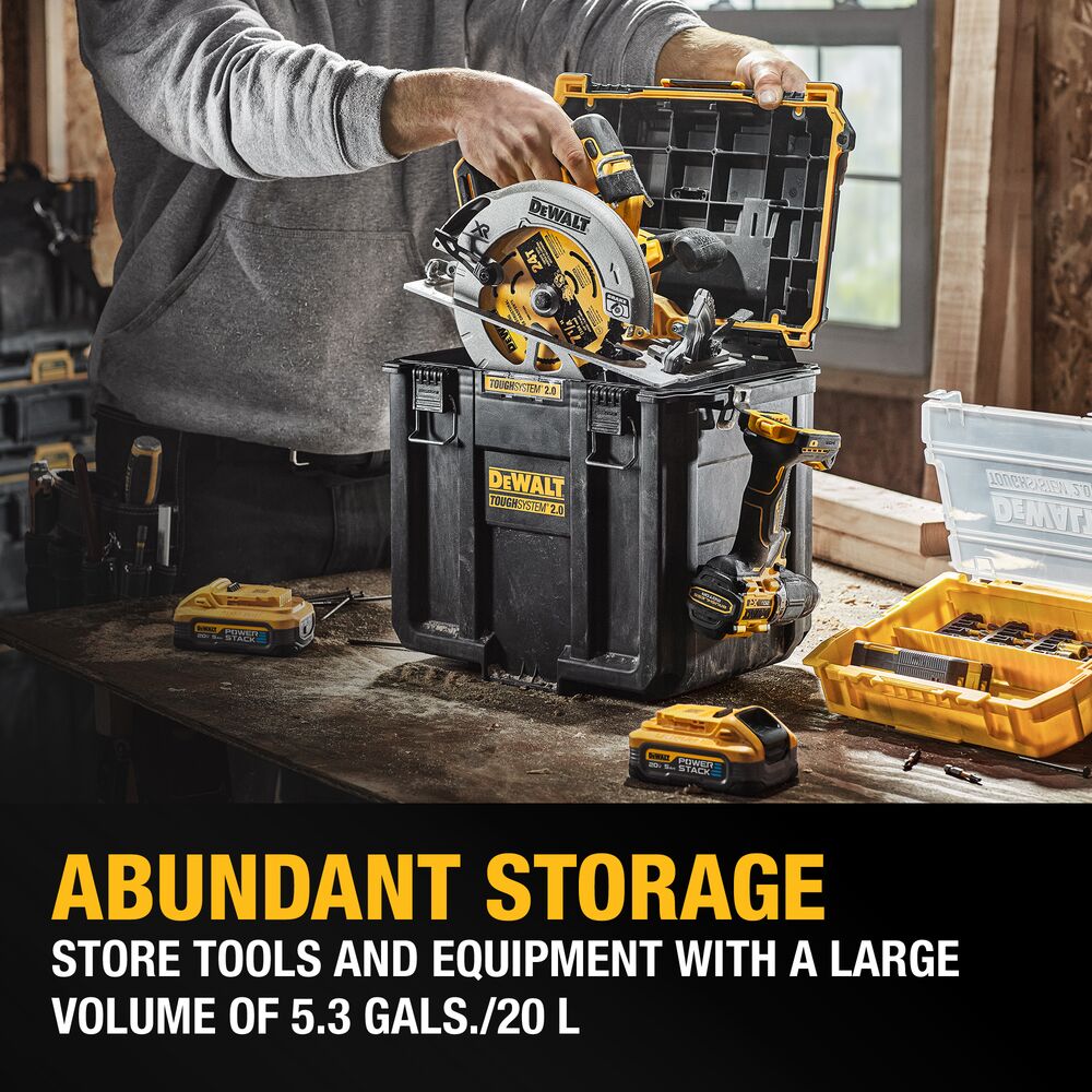 DEWALT TOUGHSYSTEM® 2.0 Deep Compact Toolbox - Contractor Cave Tools