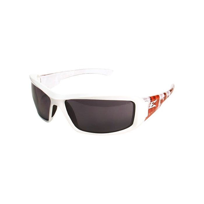 EDGE Brazeau True North Safety Glasses White & Red - Contractor Cave Tools