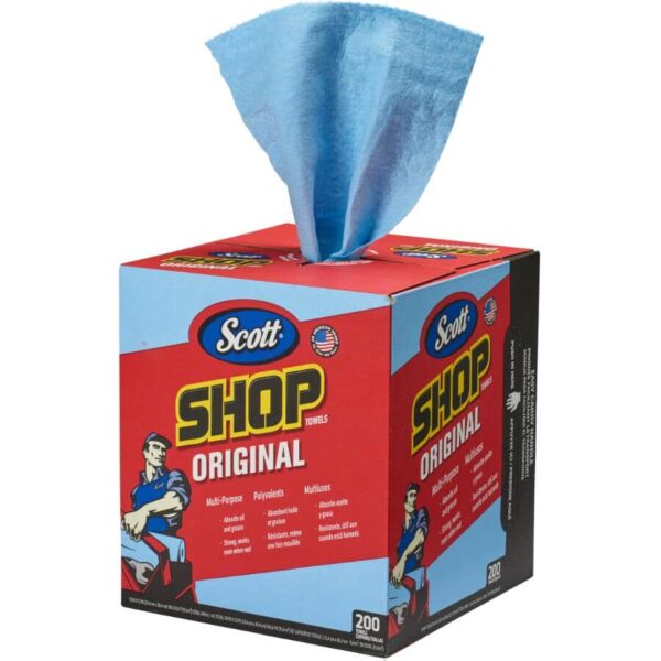 SCOTT® Blue Shop Towel - 200 Towels/Box 1
