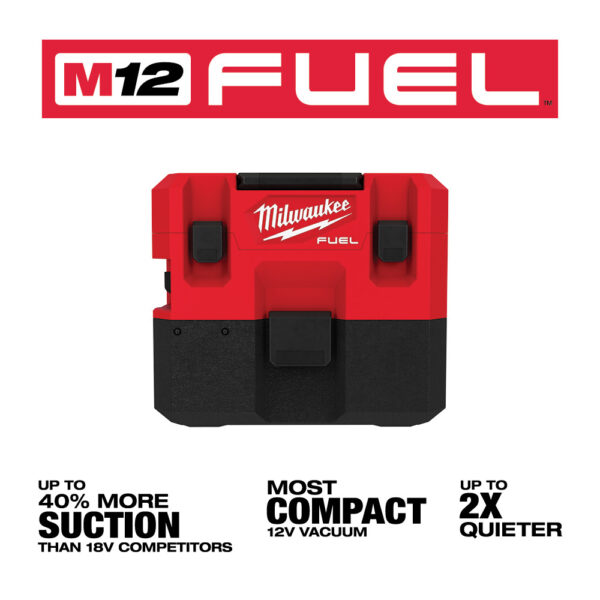 MILWAUKEE M12 FUEL™ 1.6 Gallon Wet/Dry Vacuum (Tool Only) 7