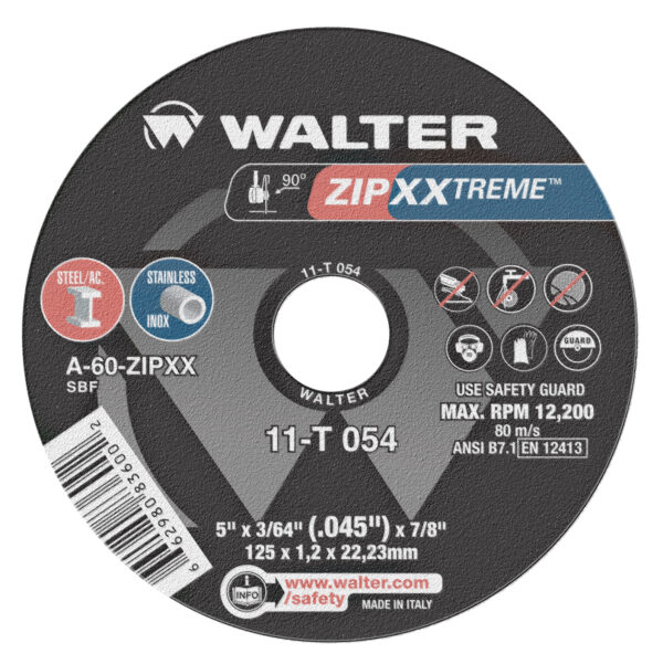 WALTER ZIP XXTREME™ 5&quot; X 3/64&quot; Cut-Off Wheel 1