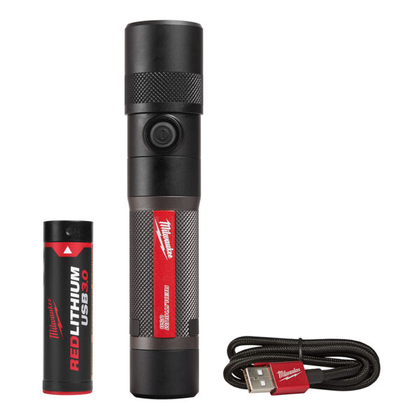 MILWAUKEE REDLITHIUM™ USB Twist Focus Flashlight 1