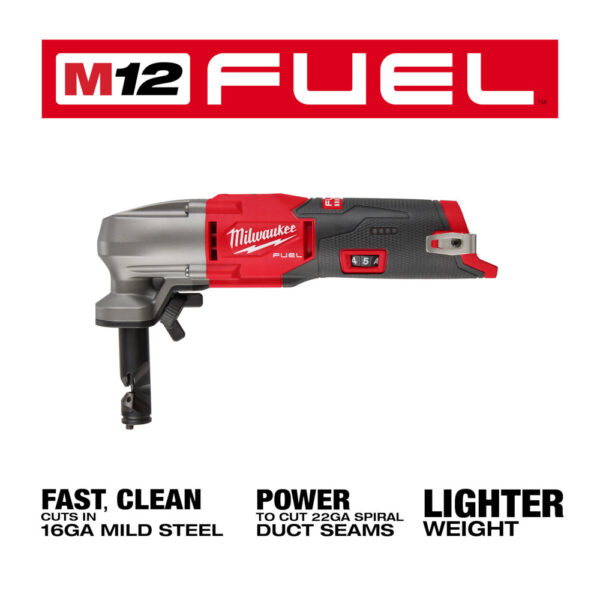 MILWAUKEE M12 FUEL™ 16 Gauge Variable Speed Nibbler (Tool Only) 8