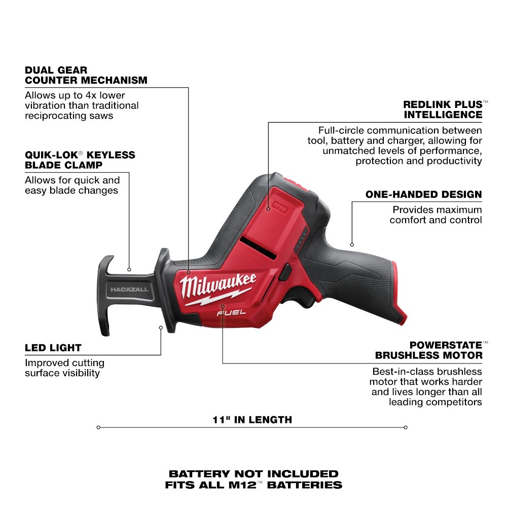 Milwaukee deals hackzall battery