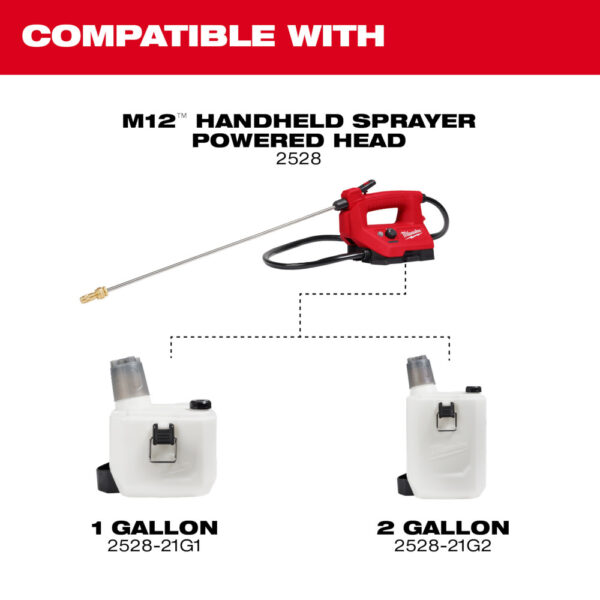MILWAUKEE M12™ 2 Gallon Handheld Sprayer Kit 6