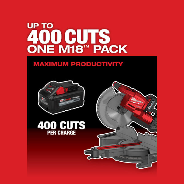 MILWAUKEE M18 FUEL™ 10" Dual Bevel Sliding Compound Miter Saw (Tool Only) 7