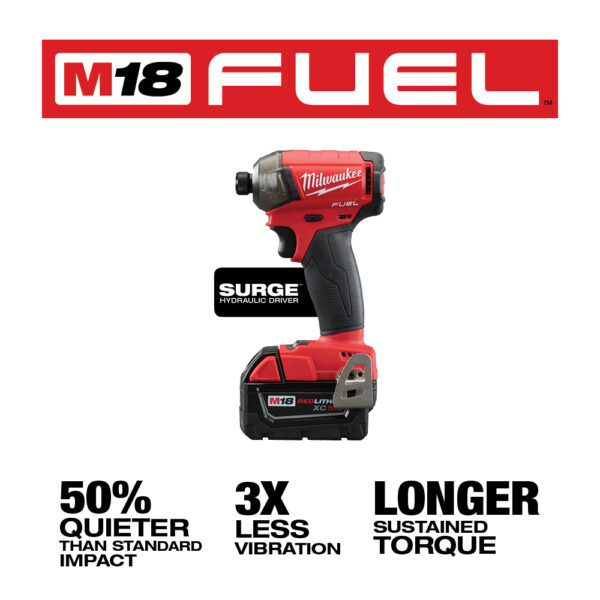 MILWAUKEE M18 FUEL™ SURGE™ 1/4&quot; Hex Hydraulic Driver Kit 3