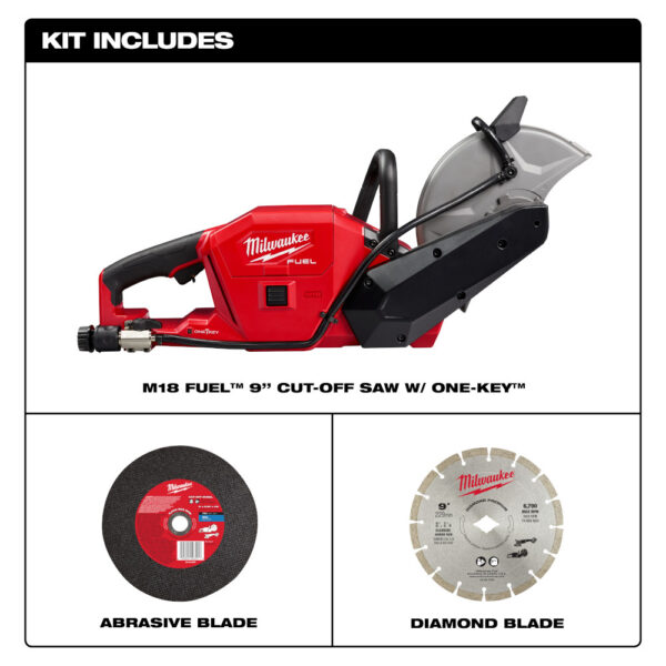 MILWAUKEE M18 FUEL™ 9&quot; Cut-Off Saw w/ ONE-KEY™ (Tool Only) 3