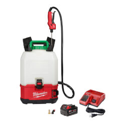 The Milwaukee M18™ SWITCH TANK™ 4-Gallon Backpack Sprayer kit is designed to meet the needs of professional landscape maintenance.