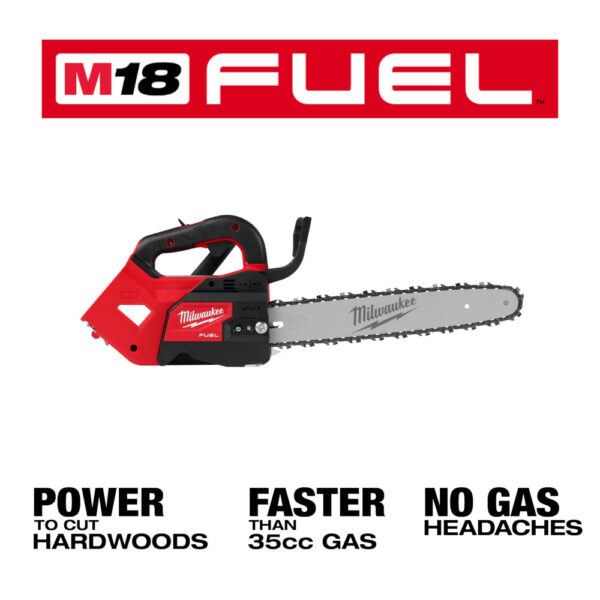 MILWAUKEE M18 FUEL 14&quot; Top Handle Chainsaw (Tool Only) 3