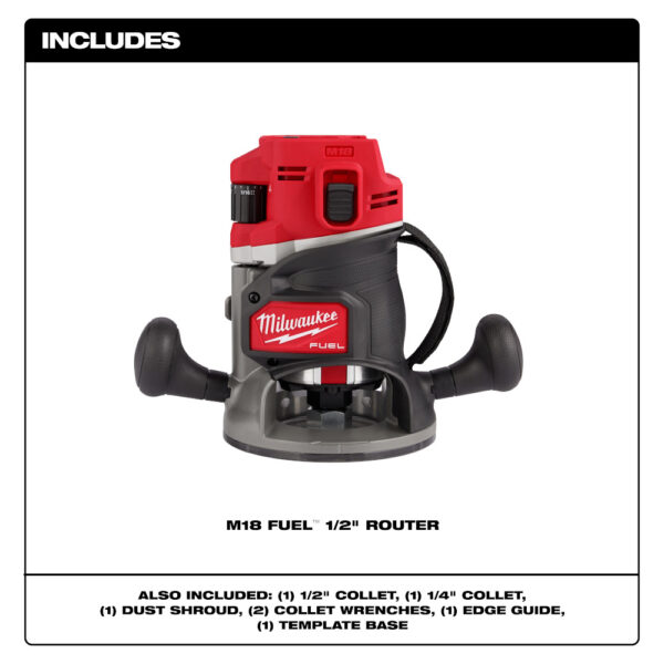 MILWAUKEE M18 FUEL™ 1/2" Router (Tool Only) 2