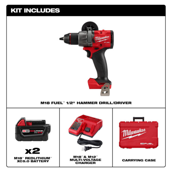 MILWAUKEE M18 FUEL™ 1/2&quot; Hammer Drill/Driver Kit 6