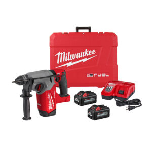 MILWAUKEE® M18 FUEL 1&quot; SDS Plus Rotary Hammer Kit with 2 batteries and 1 battery charger