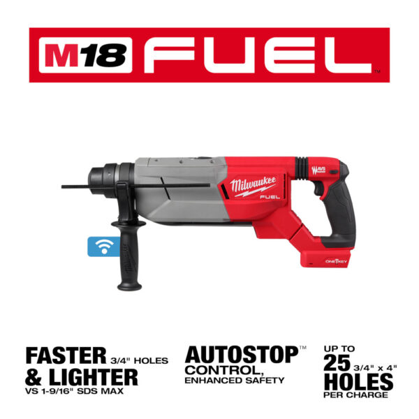 MILWAUKEE M18 FUEL™ 1-1/4&quot; SDS Plus D-Handle Rotary Hammer (Tool Only) 4