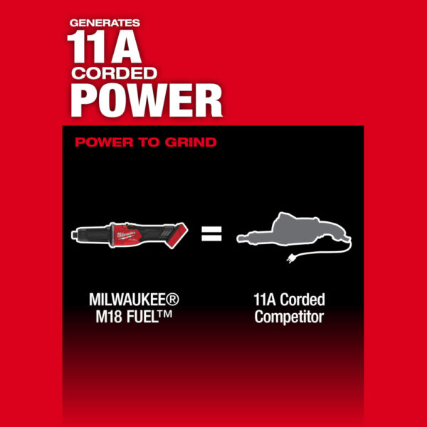 MILWAUKEE M18 FUEL™ Braking Die Grinder, Slide Switch 6