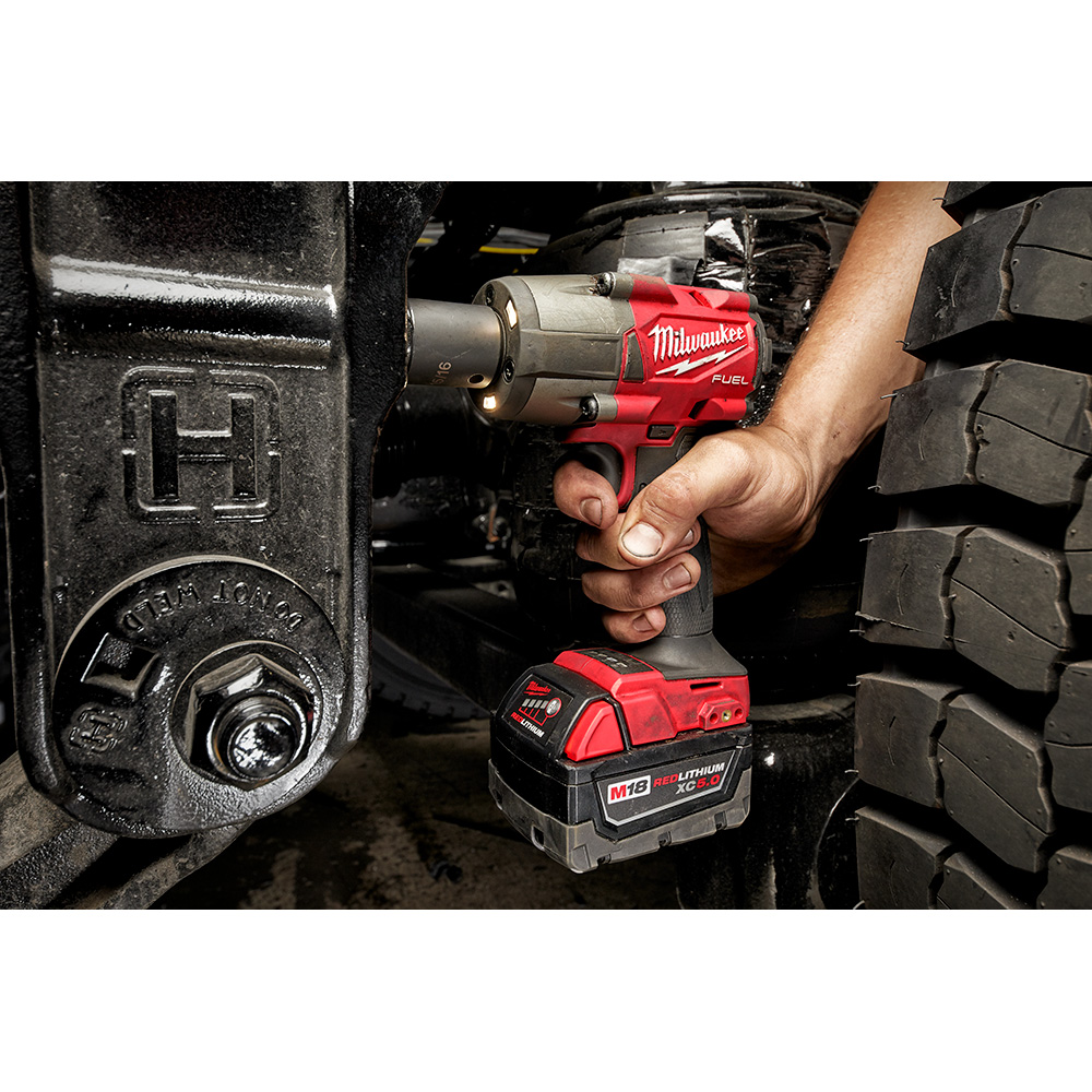 Milwaukee Tool M18 FUEL 18V Li-Ion Brushless Mid Torque 3/8 -inch Impact  Wrench with Frict