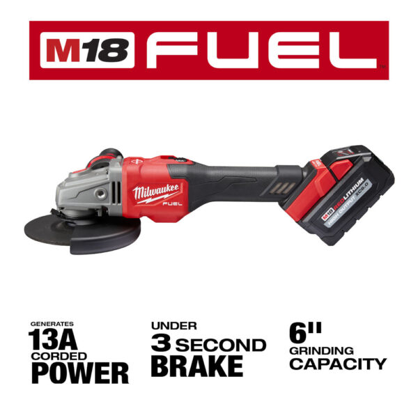 MILWAUKEE M18 FUEL™ 4-1/2” - 6” Braking Grinder (Tool Only) 4