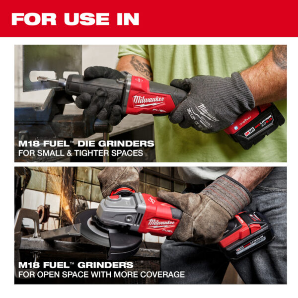 MILWAUKEE M18 FUEL™ Variable Speed, Braking Die Grinder, Paddle Switch w/ONE-KEY 5