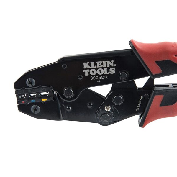 KLEIN Ratcheting Crimper, 10-22 AWG - Insulated Terminals 5