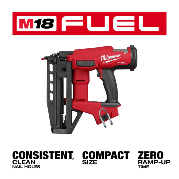MILWAUKEE M18 Fuel 16 Gauge Straight Finish Nailer (Tool Only) 3