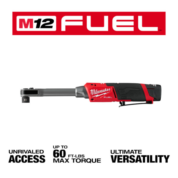 MILWAUKEE M12 FUEL™ INSIDER™ Extended Reach Box Ratchet Kit 2
