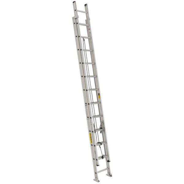 FEATHERLITE 24&#039; Aluminum Extension Ladder 300 LB Grade 1A D-Rung I-Beam 1
