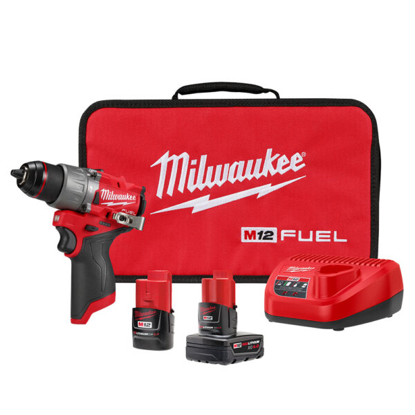 MILWAUKEE M12 FUEL™ 1/2" Hammer Drill/Driver Kit 1