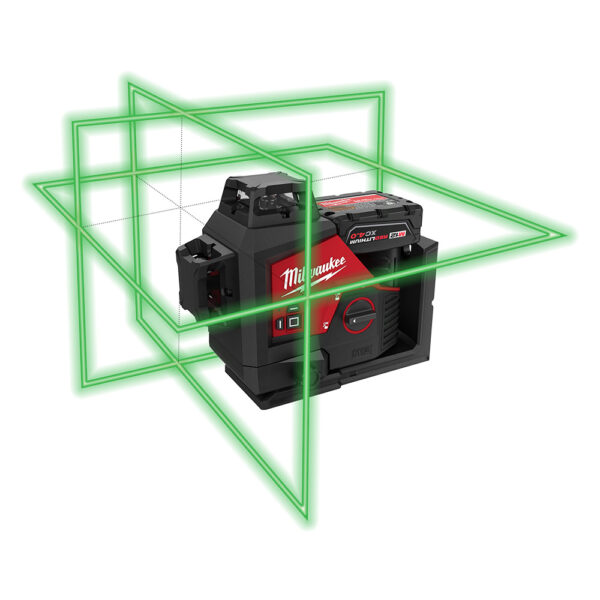 MILWAUKEE® M12™ Green 360° 3-Plane Laser Kit 1