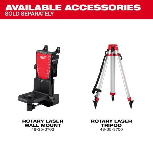 MILWAUKEE M18™ Red Exterior Rotary Laser Level Kit w/ Receiver 2