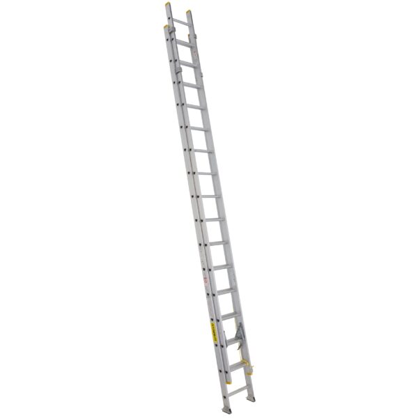 FEATHERLITE 24&#039; Aluminum Extension Ladder 300 LB Grade 1A D-Rung Box Beam 1