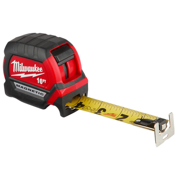 MILWAUKEE® Compact Wide Blade Magnetic 16&#039; Tape Measure 2