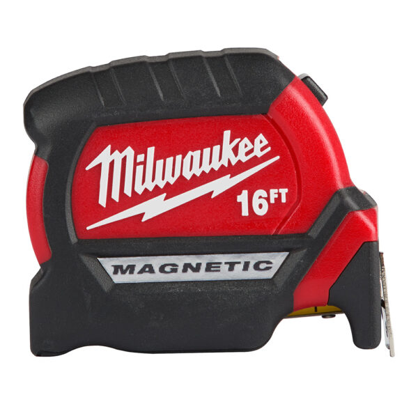 MILWAUKEE® Compact Wide Blade Magnetic 16&#039; Tape Measure 1