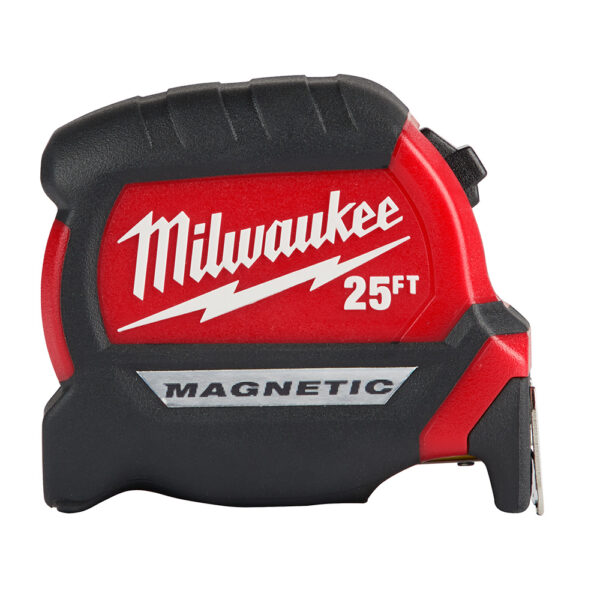 MILWAUKEE® Compact Wide Blade Magnetic 25&#039; Tape Measure 1