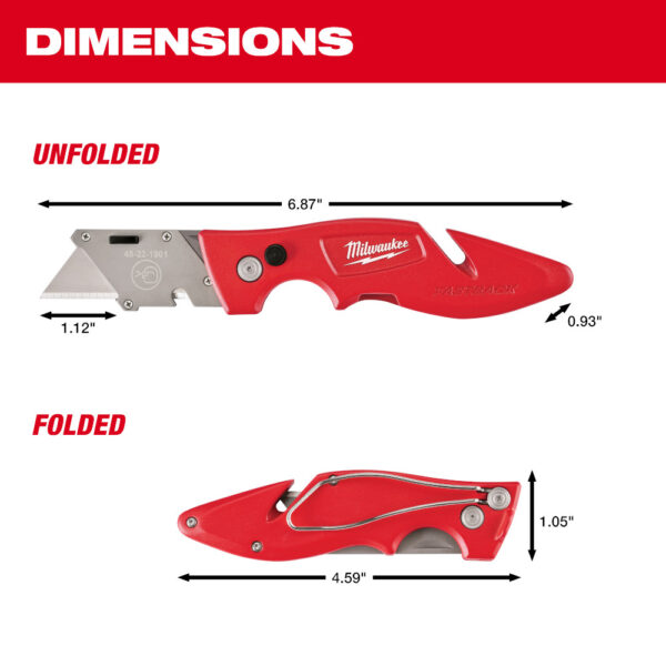 MILWAUKEE® FASTBACK™ Compact Folding Utility Knife 6