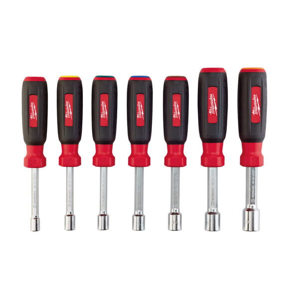 MILWAUKEE 7 pc Magnetic HollowCore™ SAE Nut Driver Set 1/4&quot; to 9/16&quot; 1