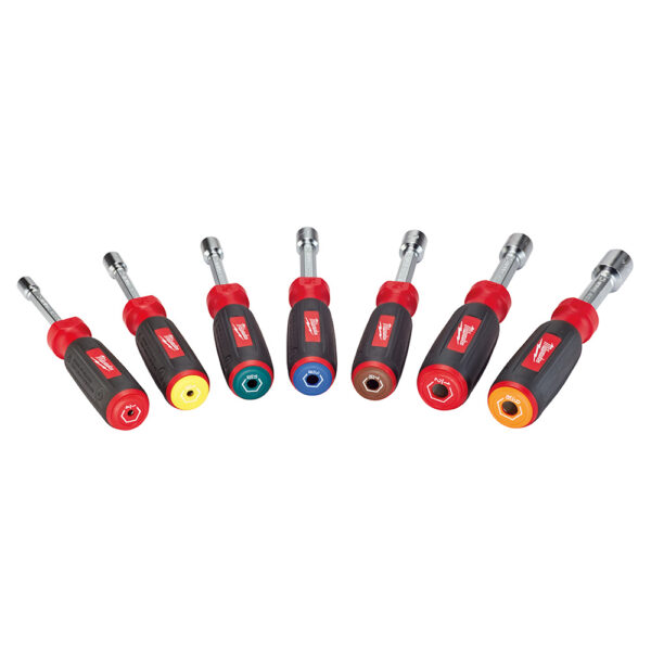 MILWAUKEE 7 pc Magnetic HollowCore™ SAE Nut Driver Set 1/4&quot; to 9/16&quot; 3