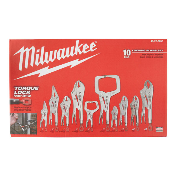 MILWAUKEE® TORQUE LOCK™ 10 Piece Locking Pliers Kit 1