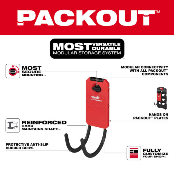 MILWAUKEE PACKOUT™ 6” Curved Hook 5